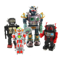 Lot de 4 robots des années 90, vendus en
