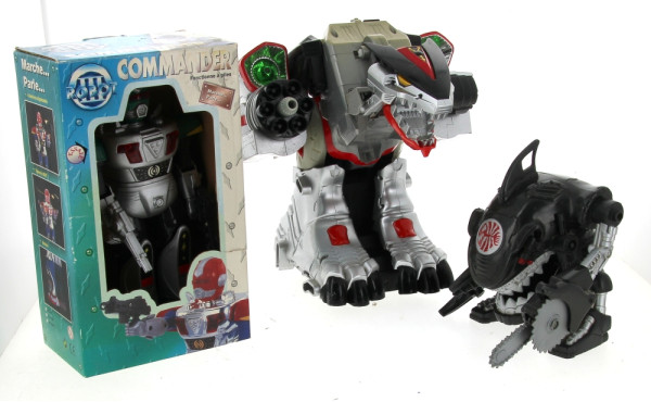 Lot de 3 robots dont Power Rangers (inco