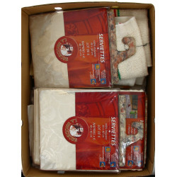 Lot de linge de maison dont une partie n