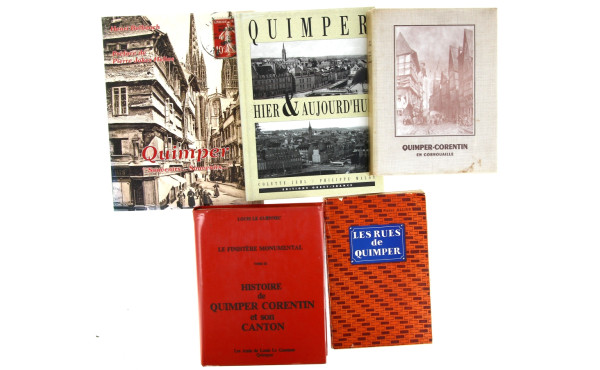 QUIMPER - Lot de 5 ouvrages : 1) Louis L
