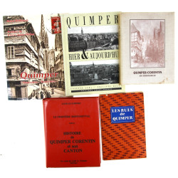 QUIMPER - Lot de 5 ouvrages : 1) Louis L