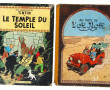 TINTIN - Lot de 2 BD dos jaune des année