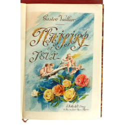 Lot de 3 livres reliés rouges: - Gaston