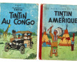 TINTIN - Lot de 2 BD du début des années
