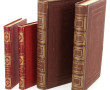 Lot de 4 ouvrages XIXème reliés rouge et