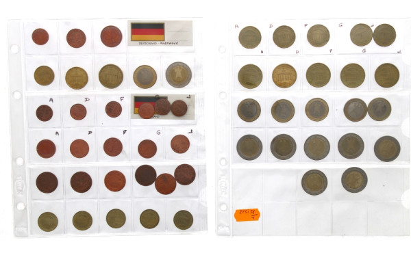 ALLEMAGNE - Collection de monnaies euros