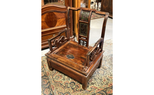 Chaise basse de commerçant chinois, doss
