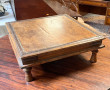 Table à thé indienne en bois et métal 56