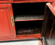 Petit meuble chinois en laque rouge ouvr