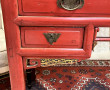 CHINE - Bureau ancien en cèdre laqué rou