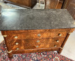 Commode de style Empire en acajou et pla