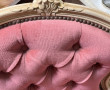 Bergère de style Louis XV, couleur crème