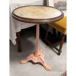 Petit guéridon bistrot ancien, piètement