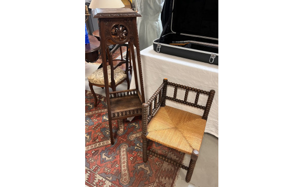 Sellette en bois sculpté style breton (H