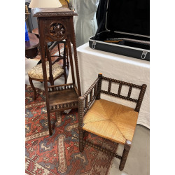 Sellette en bois sculpté style breton (H