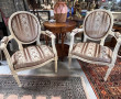 Paire de fauteuils de style Louis XVI, c