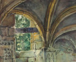 Louis DINET (1888-1961) "Intérieur d'égl