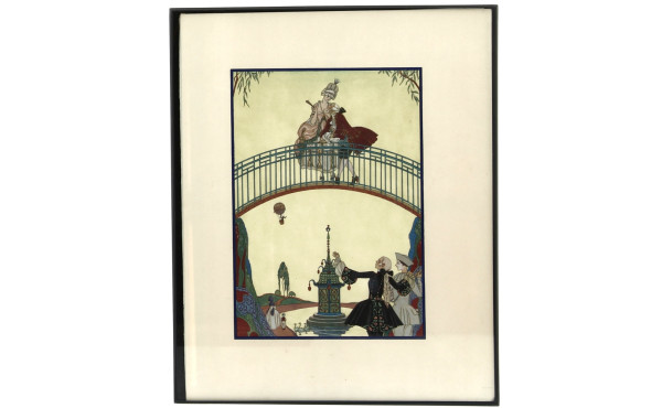 Georges BARBIER (1882-1932) "Rendez-vous