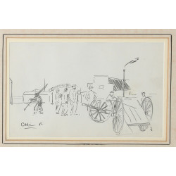 Maurice CADIC (XIXè-XXè) "Pêcheurs au Gu