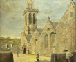 Louis DUMOULIN (1860-1924) "Eglise à Mor