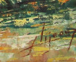 Ecole Xxème "Paysage", huile sur toile, 
