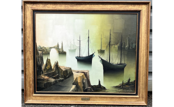 Gilbert BRIA (1933) "Bateaux de pêche pr