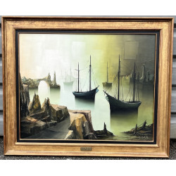 Gilbert BRIA (1933) "Bateaux de pêche pr