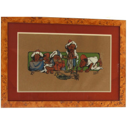 Édouard HERZIG (1860-1926) "Les mendiant