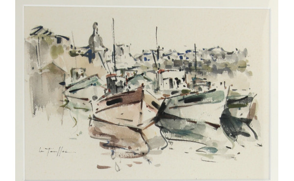 Jean-Louis LE TOULLEC (1908-1999) "Batea