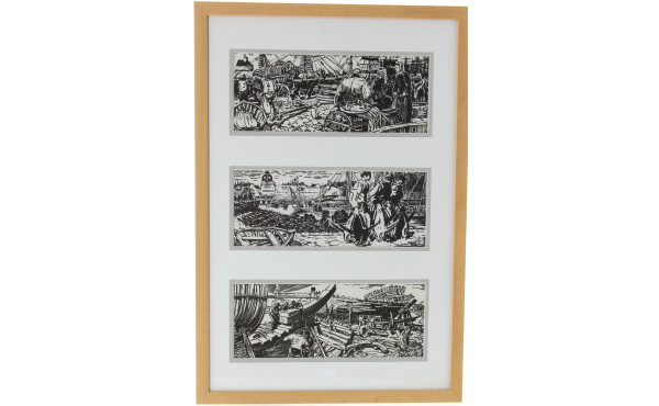 Mathurin MEHEUT (1882-1958) - 3 scènes d