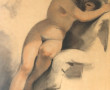 Ecole Française XIXème "Nu féminin acadé