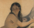 Ecole Française XIXème "Nu féminin acadé