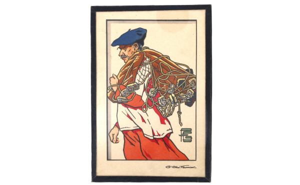 Georges GEO-FOURRIER (1898-1966) "Pêcheu