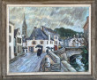 Yves LANGE (1926-2001) "Pont-Aven sous l