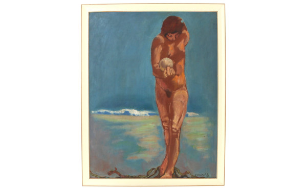 Marcel GONZALEZ (1928-2001) "Baigneuse s