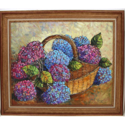 Robert LE RHUN (Xxème) "Panier d'hortens