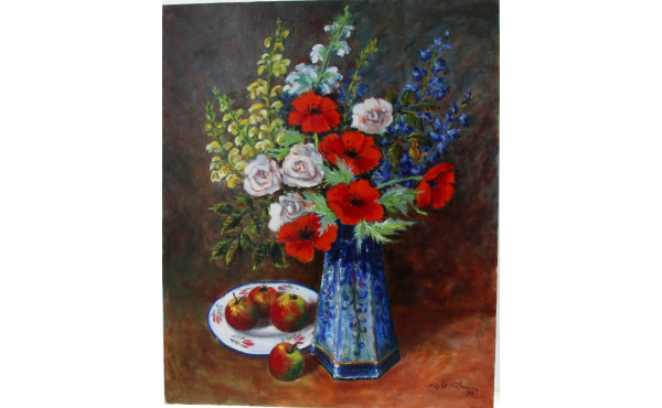 Robert LE RHUN (Xxème) "Bouquet aux gran