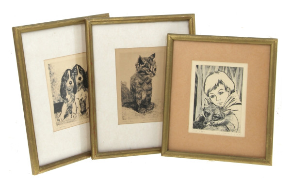 Gaston BARRET (1910-1991) - Lot de 3 pet