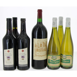 Lot de 7 bouteilles: un magnum 1eres Cot