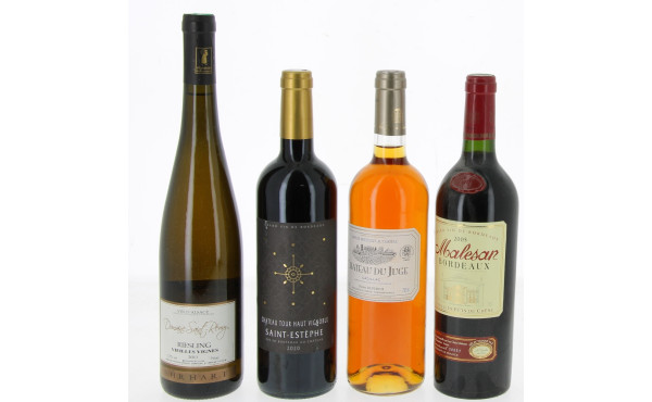 Lot de 4 bouteilles: 1 B St ESTEPHE Ch T