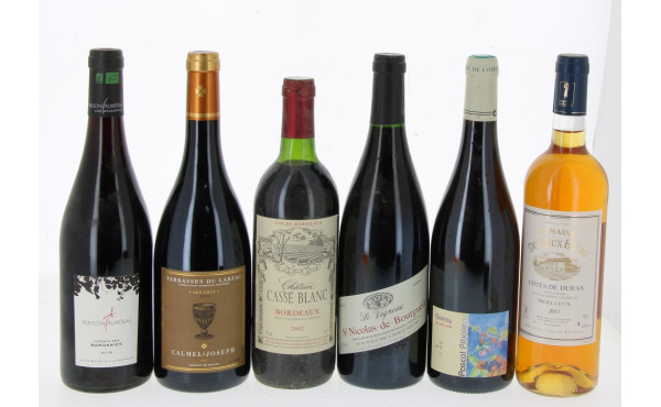 Lot de 6 bouteilles: IGP Coteaux des Bar