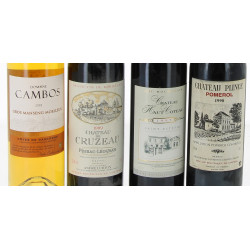 Lot de 4 bouteilles: POMEROL Ch Plinge 9