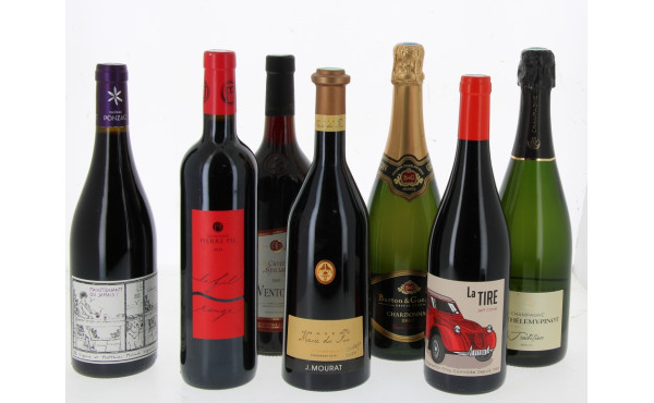 Lot de 7 bouteilles: Cahors 2020, Ch Mar