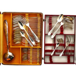 APOLLO - Ménagère en métal argenté compr