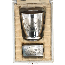 Timbale et anneau de serviette en métal 