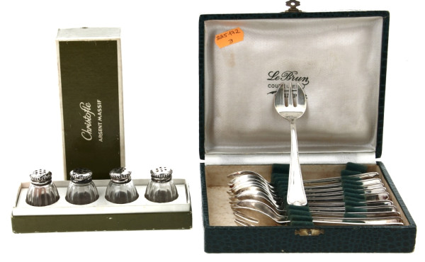 CHRISTOFLE - 4 salerons avec bouchons en