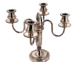 Candélabre en métal argenté à 4 bras de 