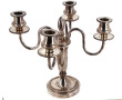 Candélabre en métal argenté à 4 bras de 