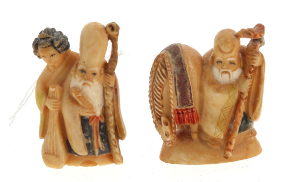 2 netsuké anciens polychromes figurant 2