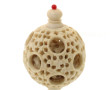Boule de Canton en os sculpté ajouré